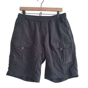 Specialized Men's Large Black Biker Cargo Shorts Lined